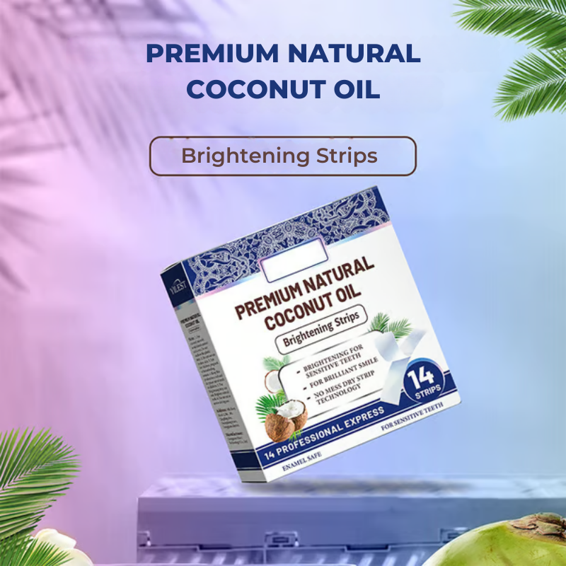 PremiumTeethStrip: Naturlig Kokosnød Tandblegning Og Lysnende Strimler