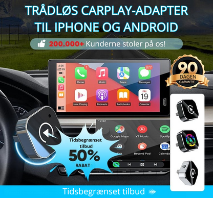 AutoConnect™ Adapter | Trådløs CarPlay & Android Adapter