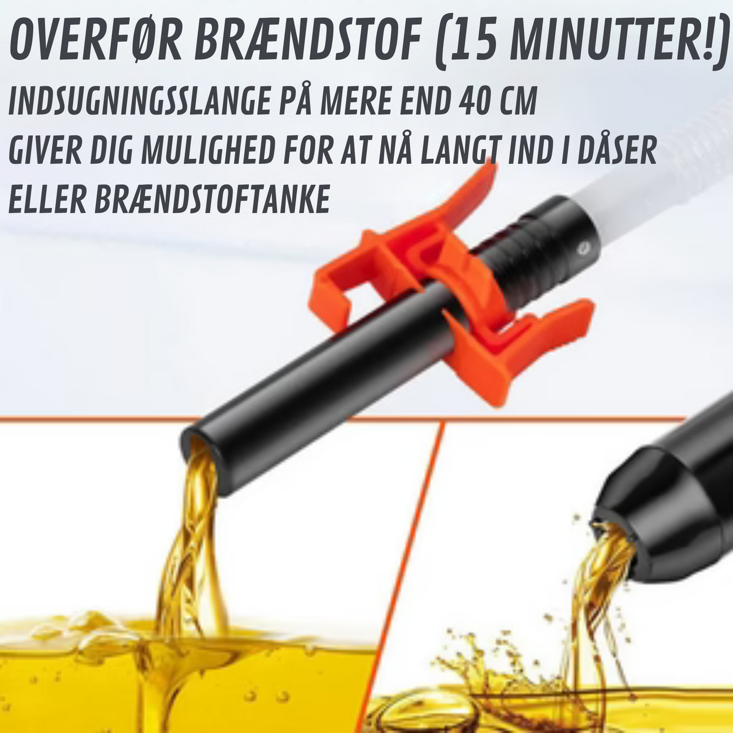 ⛽ PumpEasy™ – Kraftfuld pumpe, ingen lugt, intet spild.