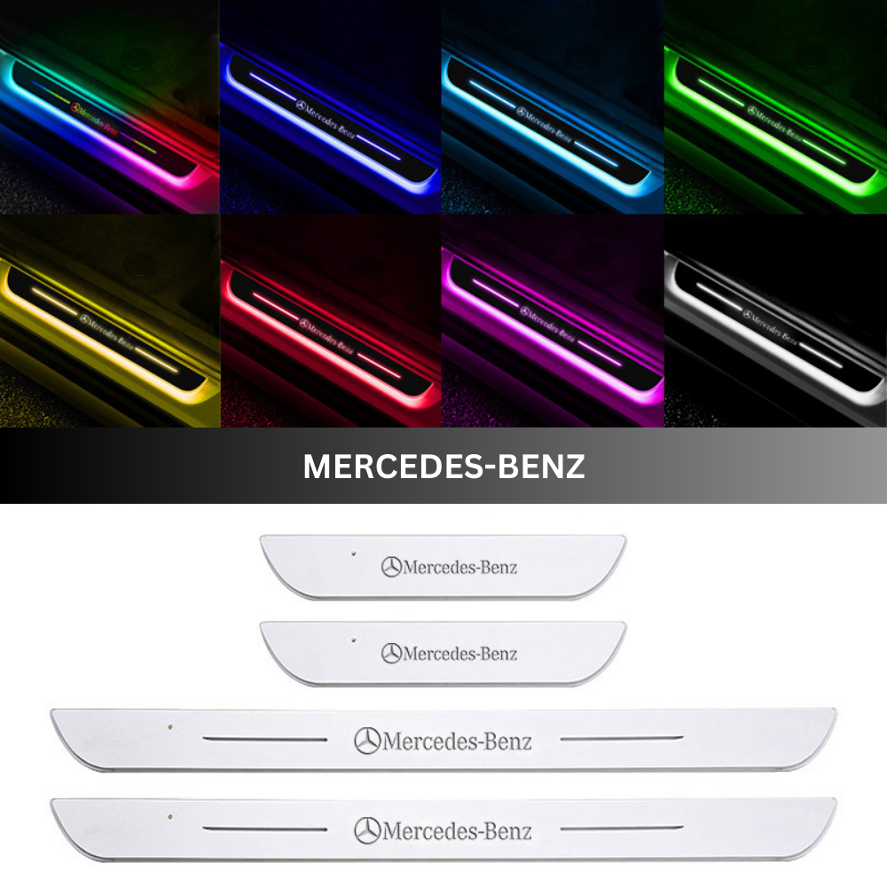 IlluminateDrive™ | LED-indstigningslys til bil – magnetisk montering & skiftende farver med dit logo