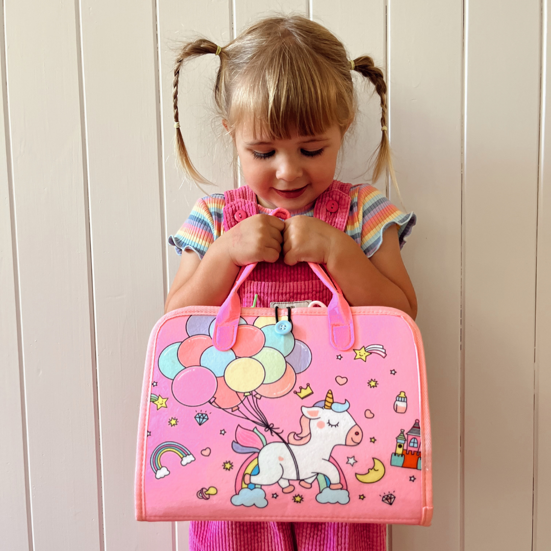 KidsBusyBoard™ | Skærmfri læringsbog der udvikler dit barns fantasi og motorik