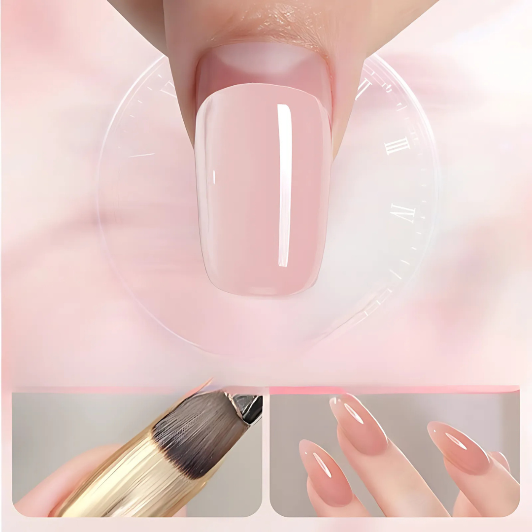 NailClear 1+1 GRATIS - 3 I 1 Transparent Neglehærder Og Forlængelsesgel