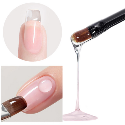 NailClear 1+1 GRATIS - 3 I 1 Transparent Neglehærder Og Forlængelsesgel