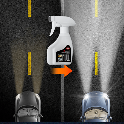HeadlightPolishSpray 1+1 GRATIS: Let At Vruge Bilforlygter Rengøring Spray-Sæt