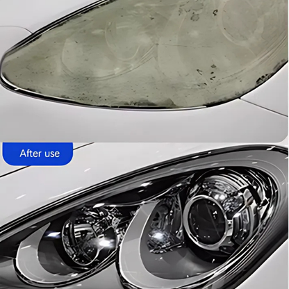 HeadlightPolishSpray 1+1 GRATIS: Let At Vruge Bilforlygter Rengøring Spray-Sæt