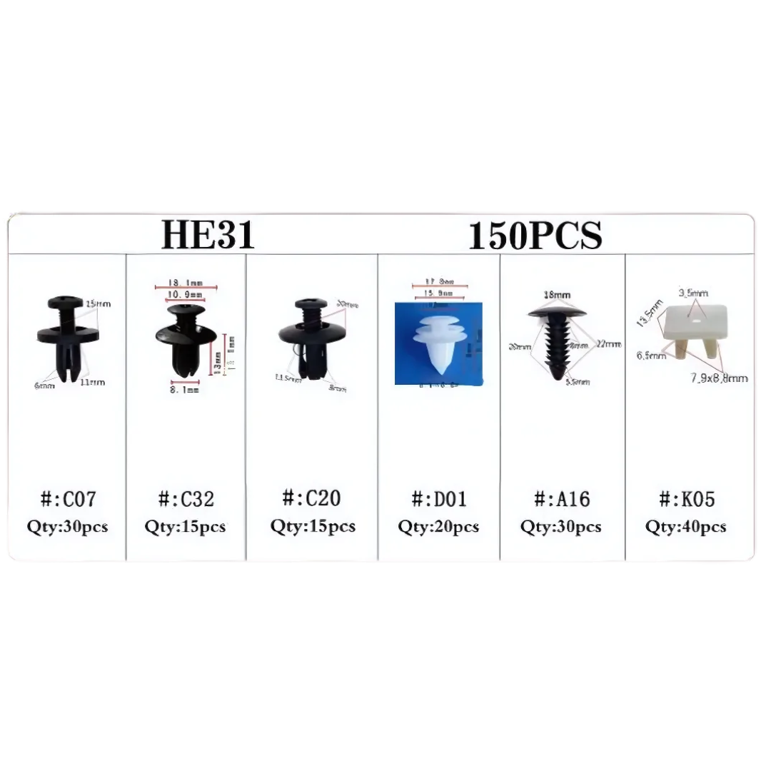 AutoFix Klips 1+1 GRATIS – Universel Bro, Stærke Klips til Bilreparation