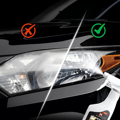 HeadlightPolishSpray 1+1 GRATIS: Let At Vruge Bilforlygter Rengøring Spray-Sæt