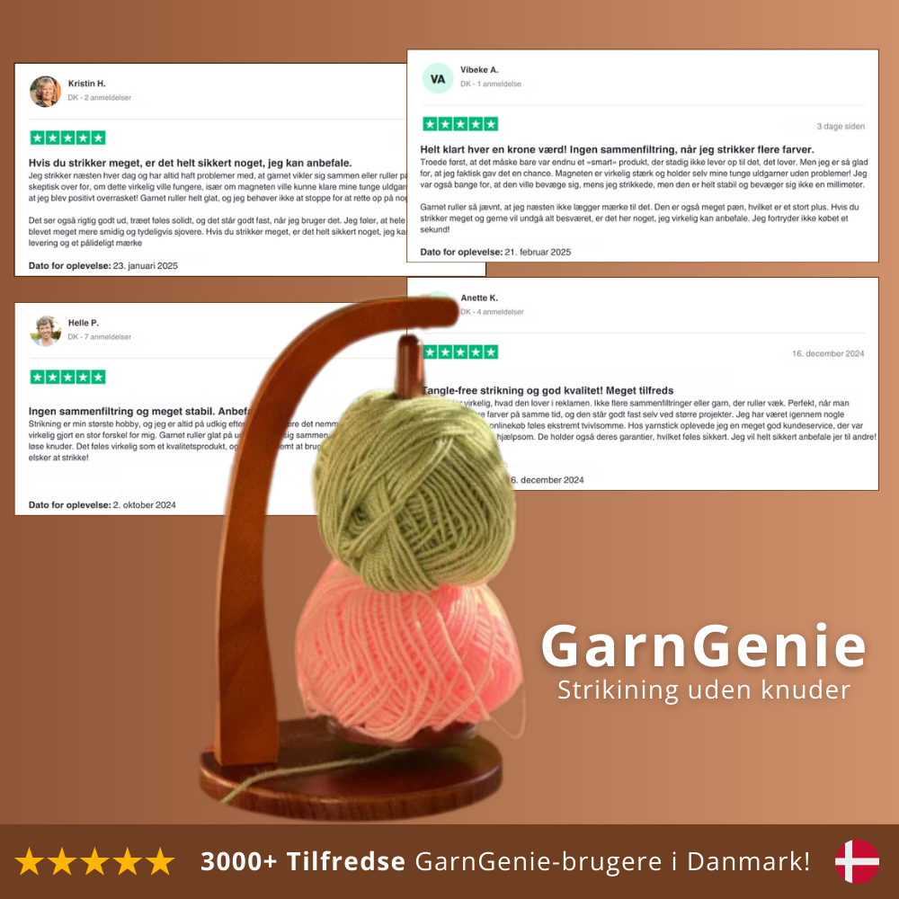 GarnGenie ™™ | Slip for filtret garn og frustrerende rod