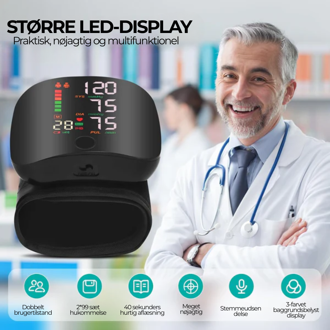 PulsBånd™ - Hold dit blodtryk under kontrol!