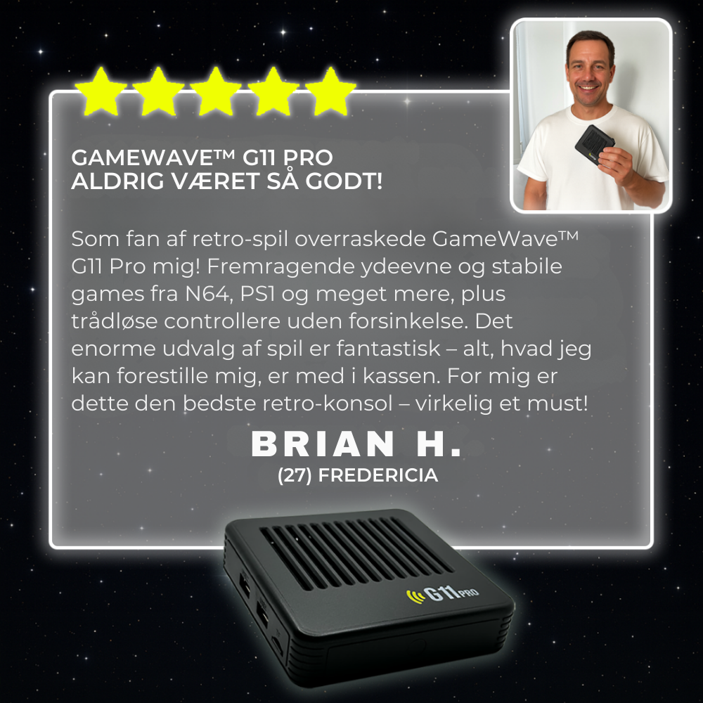 GameWave G11 Pro Max™ | Konsol med 100.000+ retrospil til hele familien