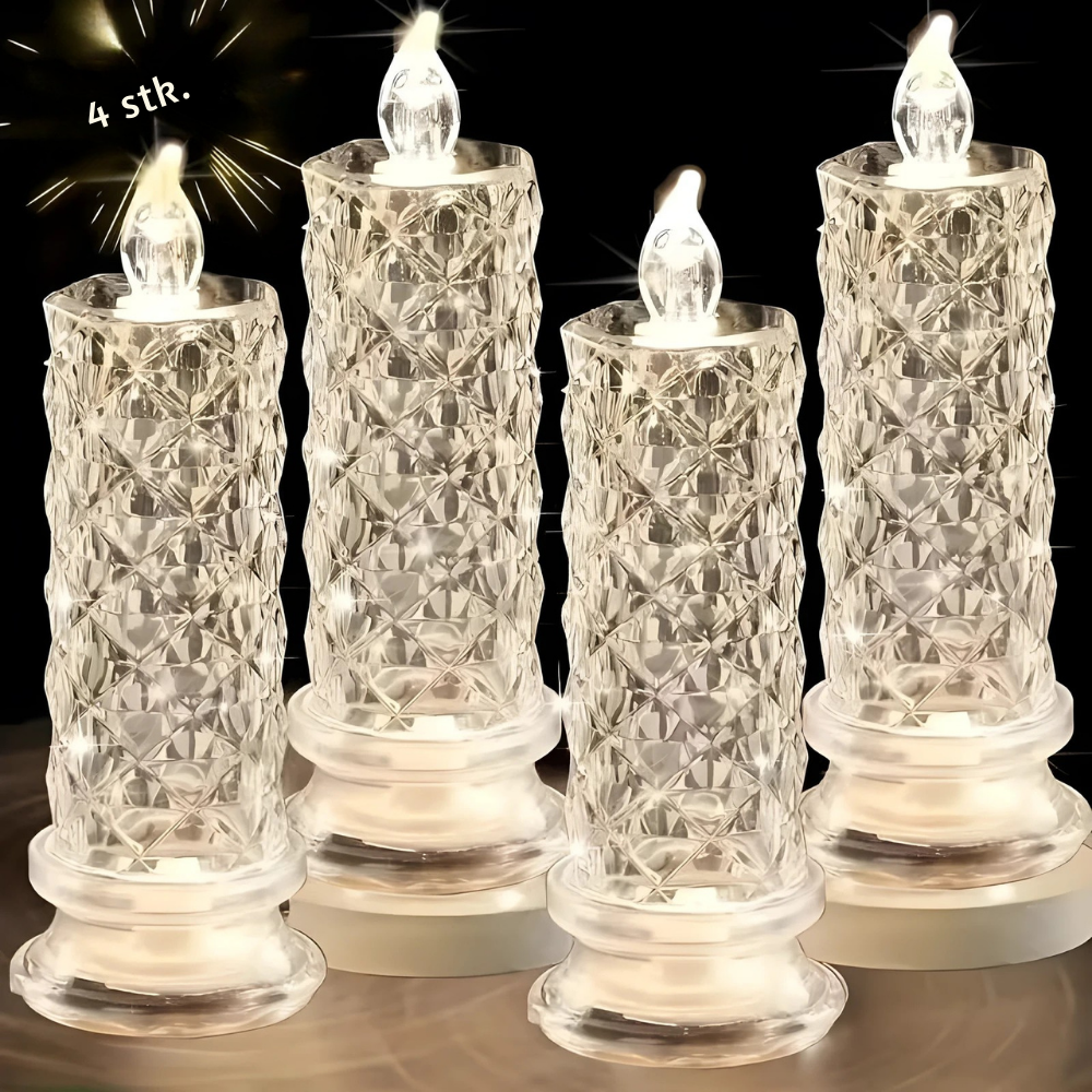 PrismGlowing™ – LED Krystal Lysesæt