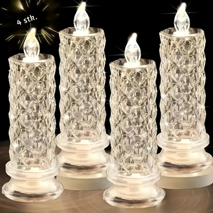 PrismGlowing™ – LED Krystal Lysesæt