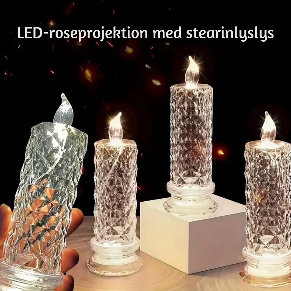 PrismGlowing™ – LED Krystal Lysesæt