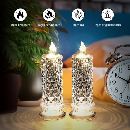 PrismGlowing™ – LED Krystal Lysesæt