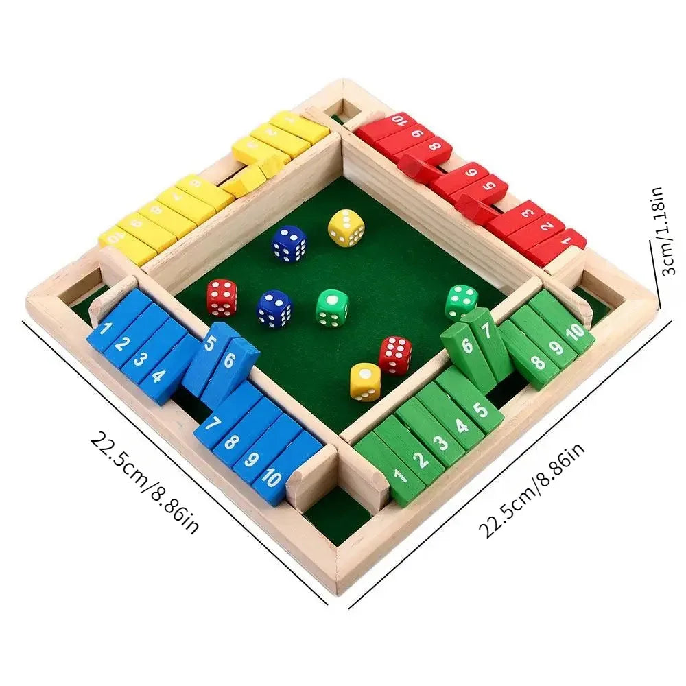 Familiespil Shut The Box™ – Sæt til 4 spillere