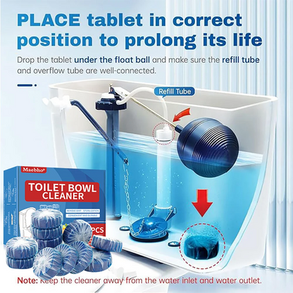ToiletCleaner Pro™ ToiletTablets: Automatisk Drop-In Toiletrens Tabletter
