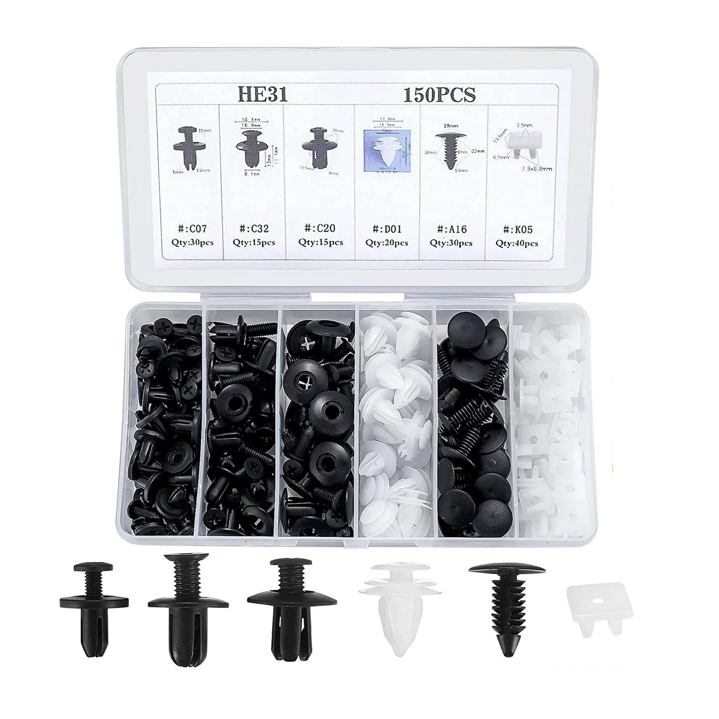 AutoFix Klips 1+1 GRATIS – Universel Bro, Stærke Klips til Bilreparation