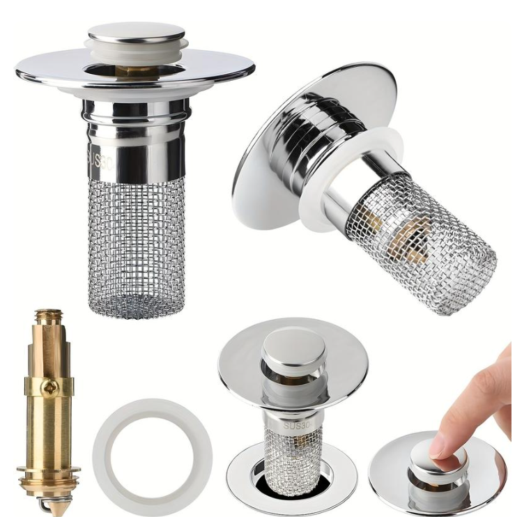 RentFlöde™ Pop-Up Avloppsstopp med Filter