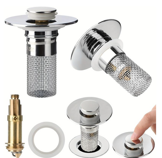 RentFlöde™ Pop-Up Avloppsstopp med Filter