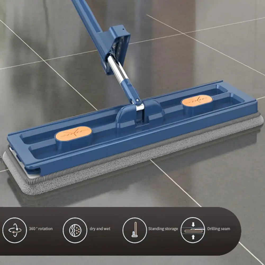 Cleaner 360 Pro™ RotatingMop: Stærk Håndtag Nem Rengøring 360° Roterende Flad Moppe