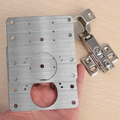 HingePlate™ 1+1 GRATIS: DIY Møbelhængsler Reparation Sideplade
