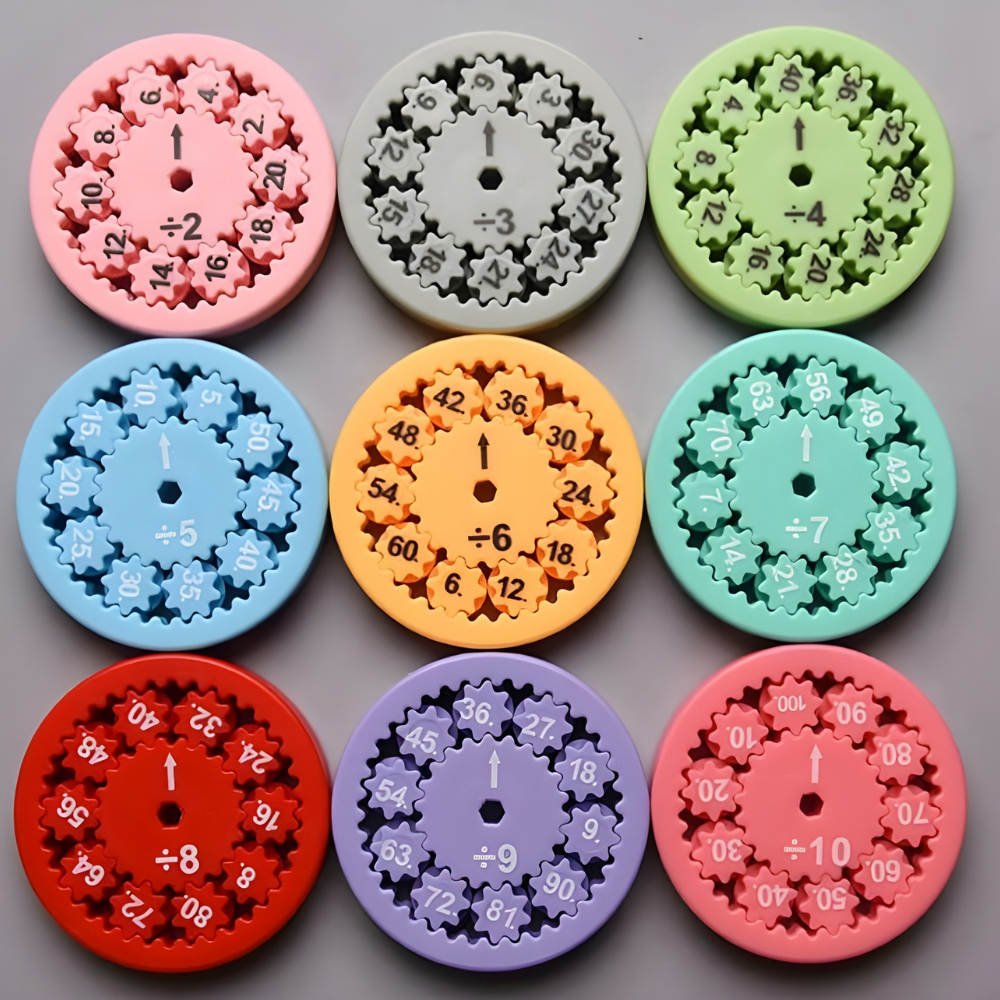 MathSpin™ – 9-delt Matematik Fidget Spinner Sæt