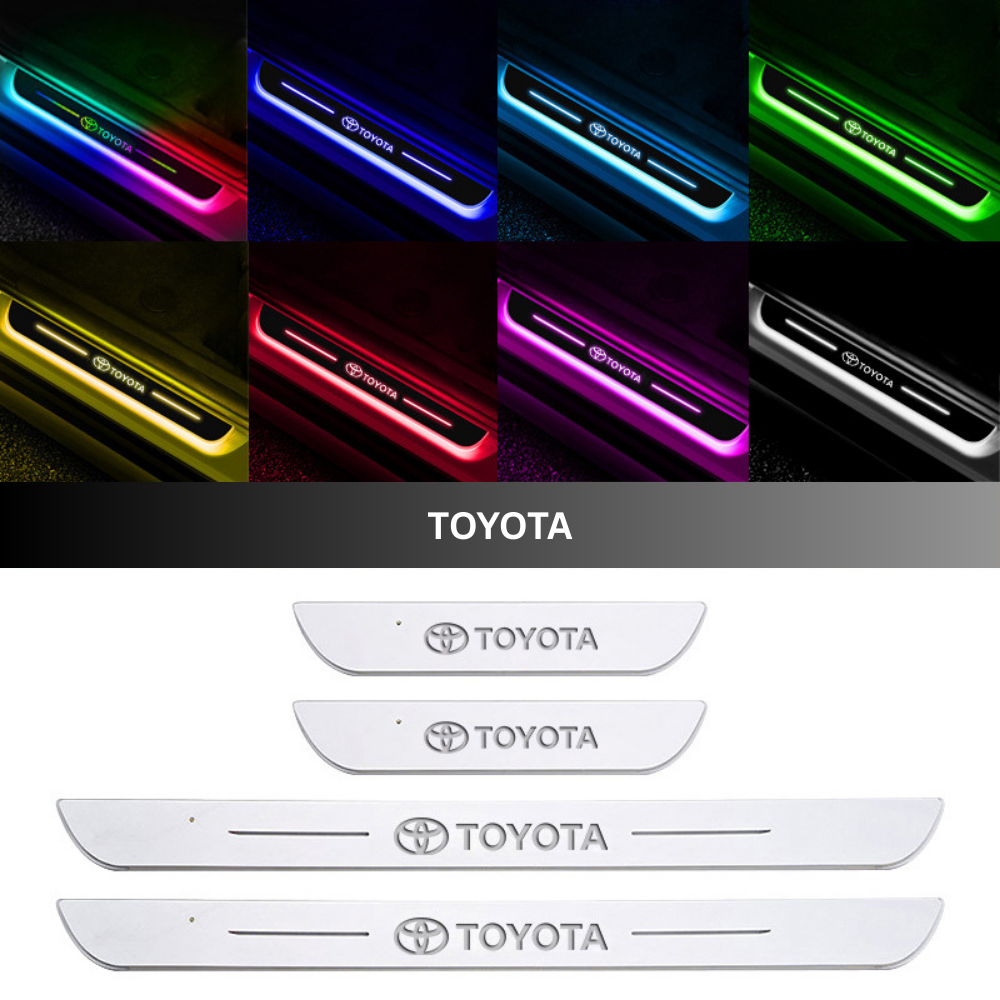IlluminateDrive™ | LED-indstigningslys til bil – magnetisk montering & skiftende farver med dit logo