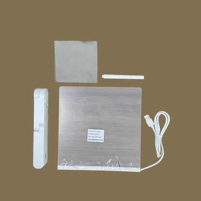 LED-skrivetavle til børn | Genanvendelig oplyst overflade til kreative noter, kunst og læring