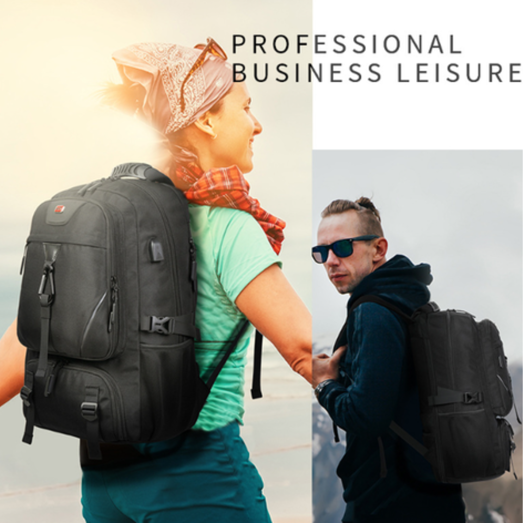 Icone™ Rejserygsæk – Udvidelig Rygsæk med Stor Kapacitet