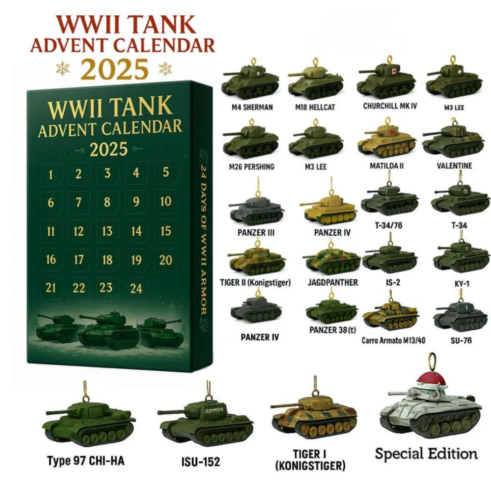 WWII tank 24 adventskalender 2025™