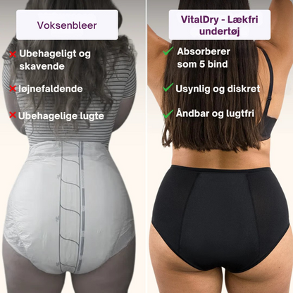 WomenVitaDry™ - Lækfri undertøj (5-pak)