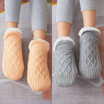 Happy™ ThermalSocks – Termiske hjemmesokker med skridsikker bund