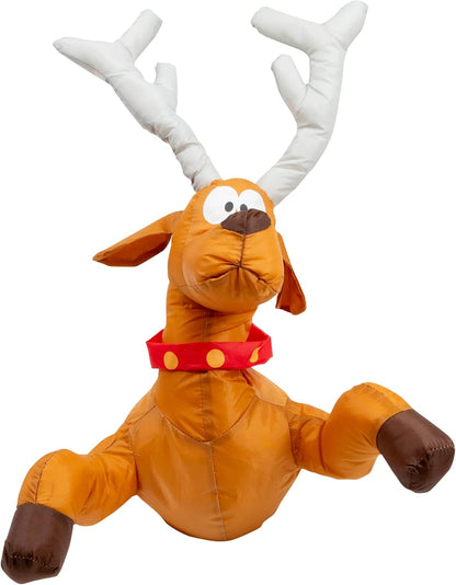 JollyCrash™ – Julemand og Rensdyr Vindues-Crash Dekoration