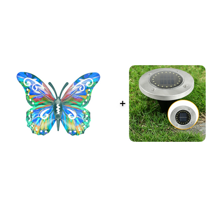 🦋 Metal-vægdekoration formet som en sommerfugl ✨——🌳 Udendørsdekoration