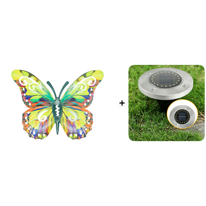 🦋 Metal-vægdekoration formet som en sommerfugl ✨——🌳 Udendørsdekoration