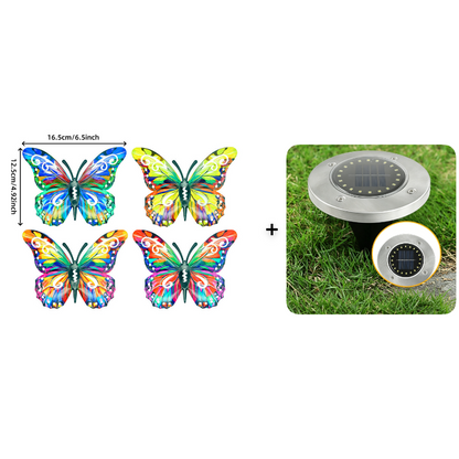 🦋 Metal-vægdekoration formet som en sommerfugl ✨——🌳 Udendørsdekoration