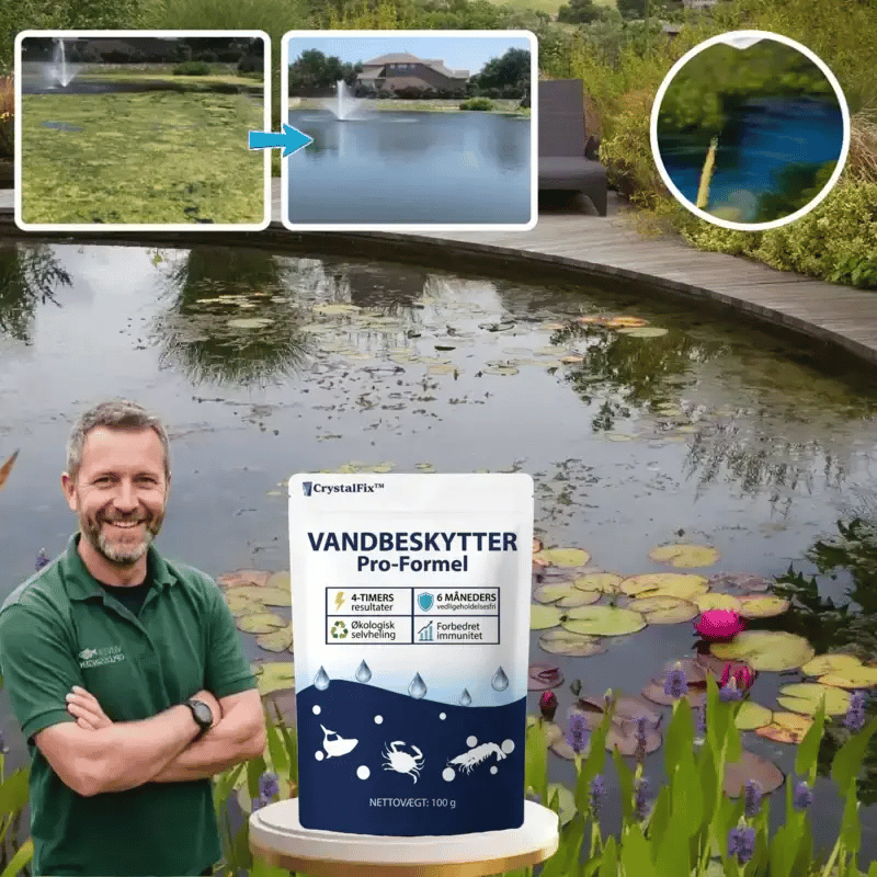 CrystalFix™ Vandbehandling | Synligt klart vand på 24 timer!