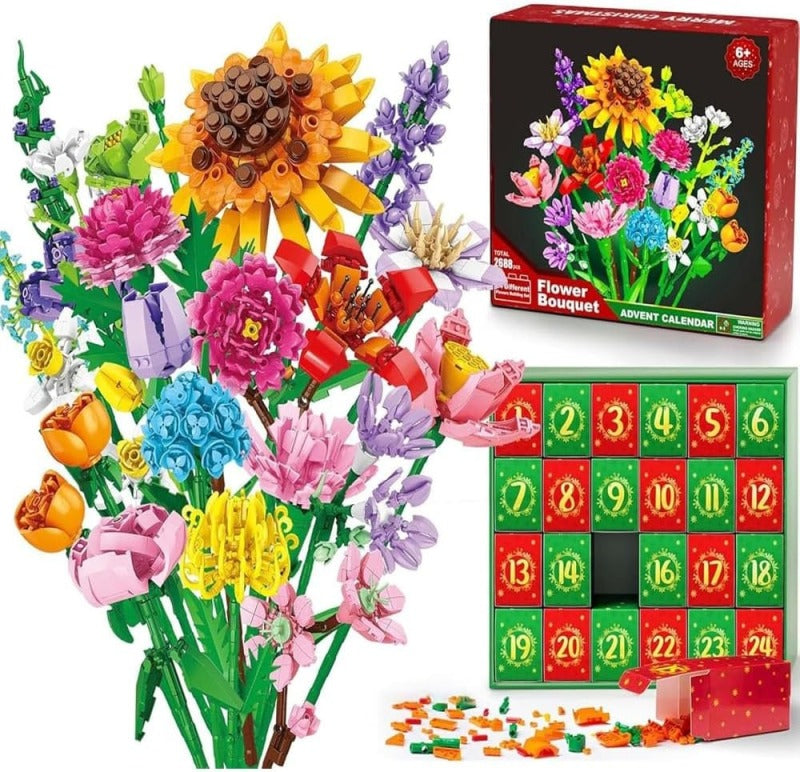 Flower Bouquet™ - Advent Calendar Building Blocks – Christmas Countdown Blind Box