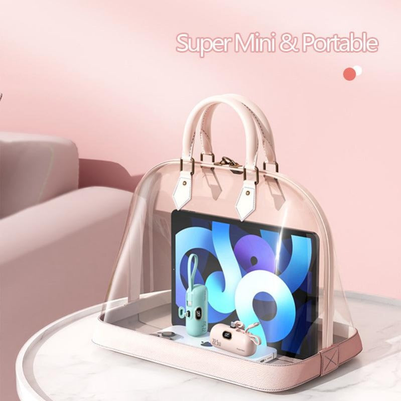 MiniTravelCharger - Moderne Stilfuld Bærbar Dobbelt Port Mini Magt Bank