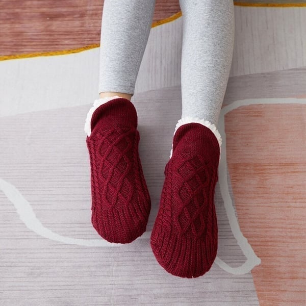 Happy™ ThermalSocks – Termiske hjemmesokker med skridsikker bund