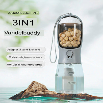 WandelBuddy | Vand, foderpiller og poser, i én hånd