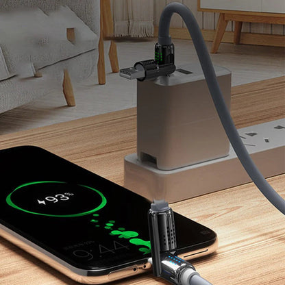 TurboCharge™ | Lynhurtigt opladerkabel med metalbase – alt-i-én