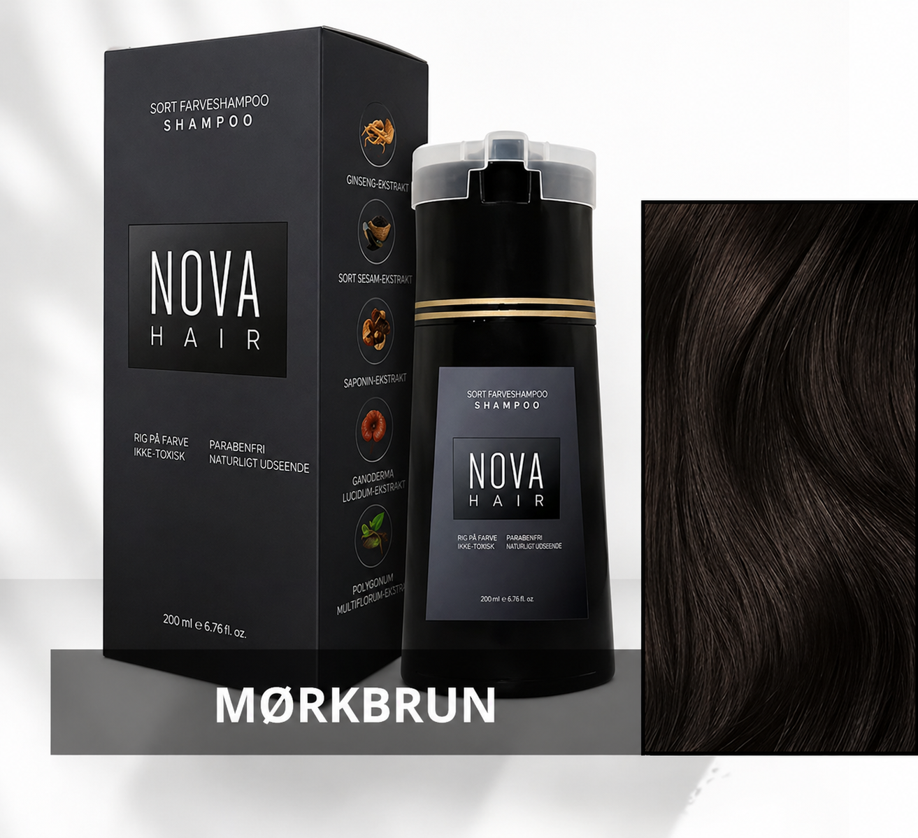Nova farveshampoo – Fri for ammoniak, hydrogenperoxid og PPD.