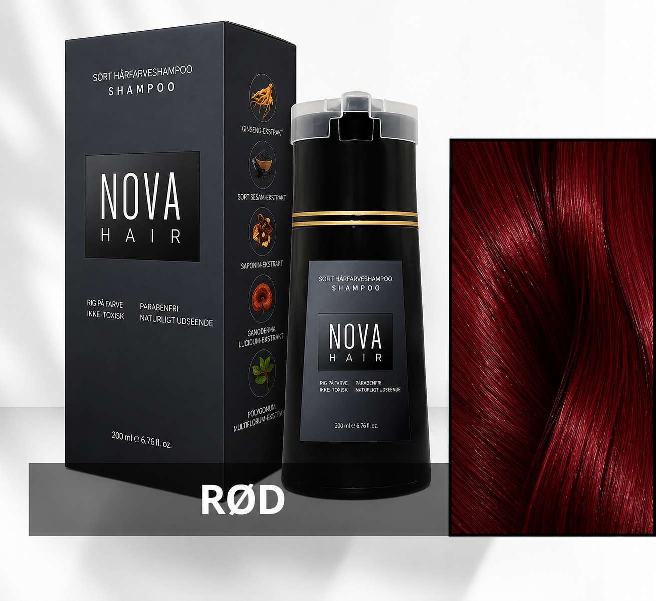 Nova farveshampoo – Fri for ammoniak, hydrogenperoxid og PPD.