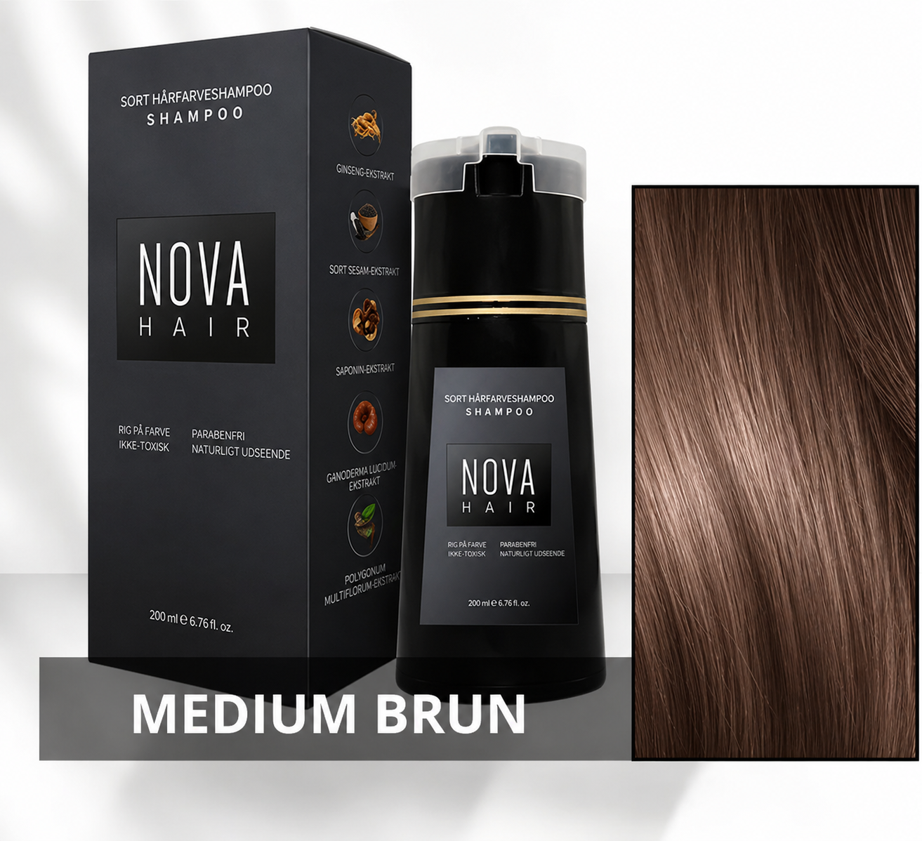 Nova farveshampoo – Fri for ammoniak, hydrogenperoxid og PPD.