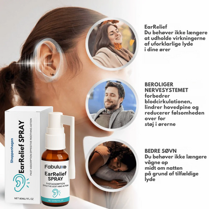 EarReliefSpray™ | Ørespray mod tinnitus og ubehag – lindrer irritation og giver ro