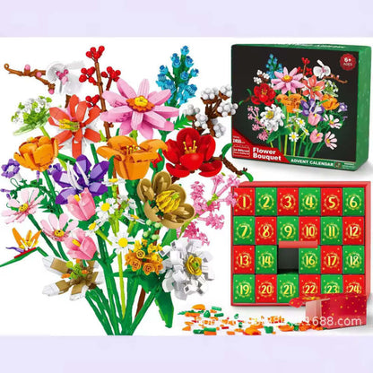 Flower Bouquet™ - Advent Calendar Building Blocks – Christmas Countdown Blind Box