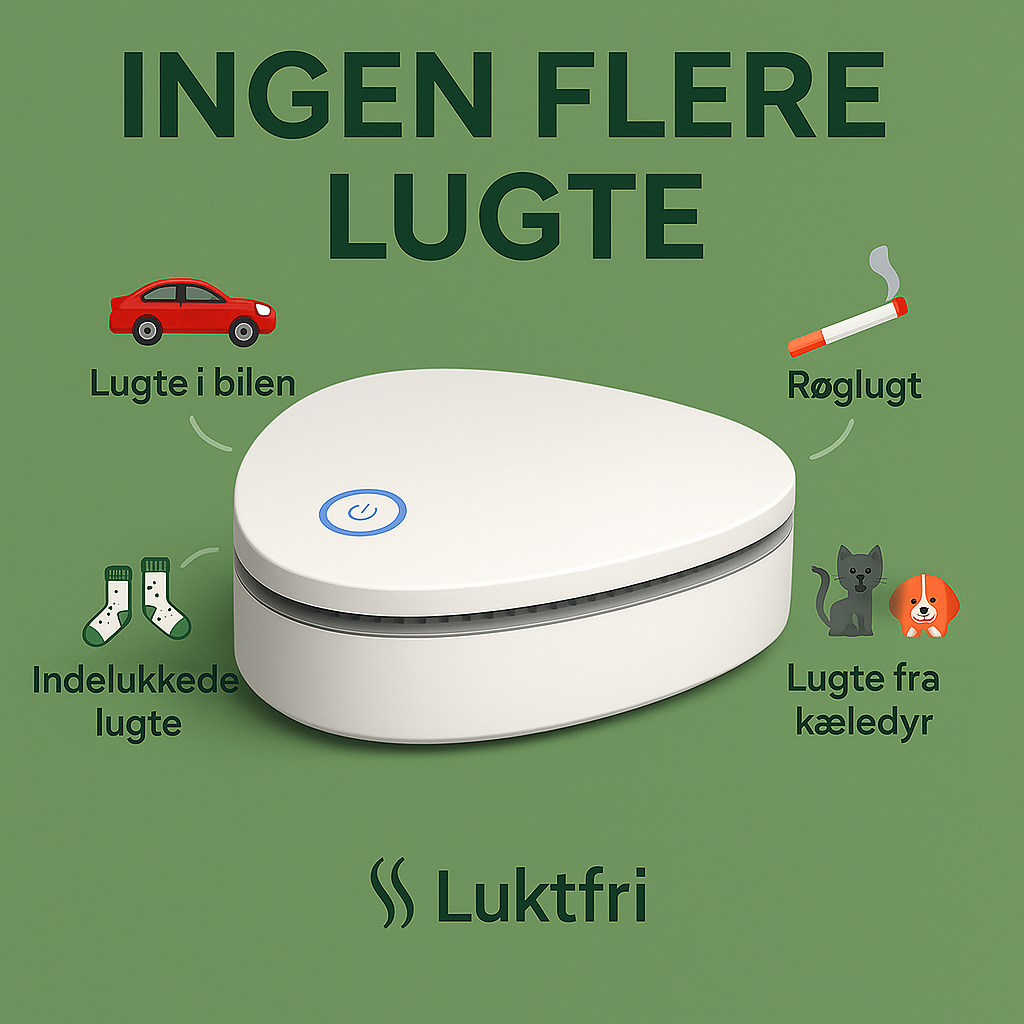 Lugtfri – Fjern dårlig lugt hurtigt og nemt!