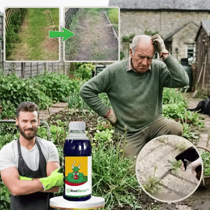 MEGA TILBUD | RootBurn™ Ukrudtsmiddel | Ødelæg genstridigt ukrudt synligt inden for 24 timer!