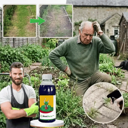 MEGA TILBUD | RootBurn™ Ukrudtsmiddel | Ødelæg genstridigt ukrudt synligt inden for 24 timer!